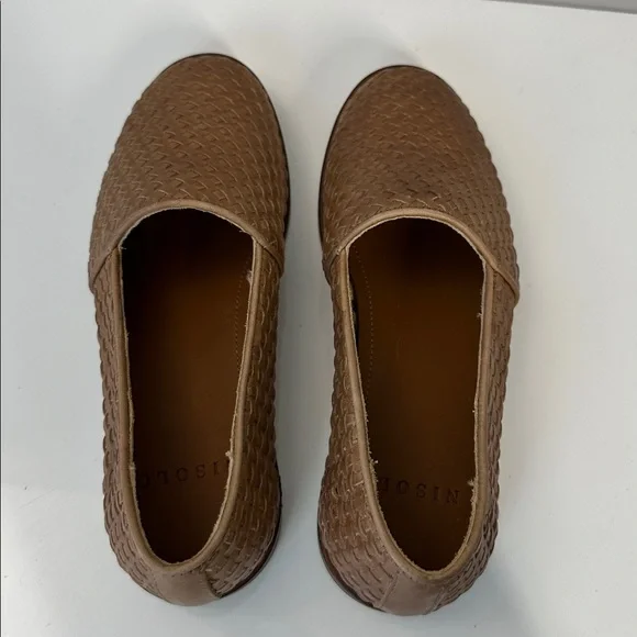 Nisolo Mara Woven Leather Brown Almond Flats Size 7.5 Quiet Luxury Capsule - Picture 9 of 15